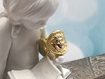 TAGLIAMONTE Designs (1782) 925SS /YGP Ring *Medusa*Reg.150