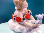 TAGLIAMONTE Designs (2220B) 925SS/YGP Venetian Cameo Bracelet *Lion*Reg.$650