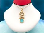 TAGLIAMONTE Designs (2105P) 925SS/YGP Venetian Cameo Pendant *Picnic Scene*Reg.$240