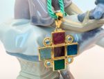 TAGLIAMONTE Designs (1171) 925SS/YGP Venetian Cameo Pendant*Reg.$300
