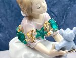 TAGLIAMONTE Designs (SH814-Teal) 925SS/YGP Venetian Cameo Bracelet *Sea Life Collection*Reg.$550