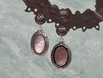 TAGLIAMONTE Designs (2056E) 925SS/Rhod. Venetian Intaglio Earrings *Diana*Reg.$200