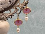 TAGLIAMONTE Designs (2016E,2017E) 925SS/YGP Venetian Cameo Earrings*Reg.$180