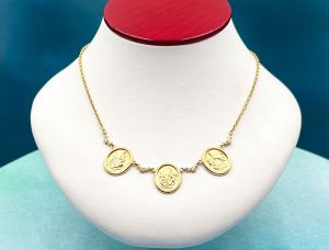 TAGLIAMONTE Designs (SH446) 18K Cameo Necklace*Maypole *Reg.$1900