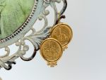 TAGLIAMONTE Designs (LDM2289) 18K Cameo Earrings w/ Diamonds*Maypole*Reg.$1470