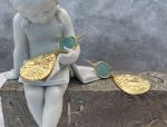 TAGLIAMONTE Designs (HQ127) 18K Venetian Cameo Earrings *Terpsichore Muse of Dance*Reg.$2140