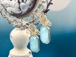 TAGLIAMONTE Designs (2215E) 925SS/YGP Amazonite Earrings*Reg.$285