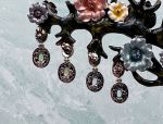 SAMUEL B *BJC* (59555E.BT,59555E.PE) 925SS/18K Peridot/Blue Topaz Earrings *Reg.$185