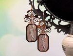 TAGLIAMONTE Designs (1878) 925SS/RGP Venetian Cameo Earrings*Nike*Reg.$285