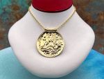 TAGLIAMONTE Designs (1906) 925SS /YGP Cameo Statement Necklace *Zeus, Mars, Mercury* Reg.$500