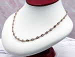 TAGLIAMONTE Designs (LD3549RG-Amethyst)14K Rose Gold Gemstone By the Inch Necklace*Reg.$1795