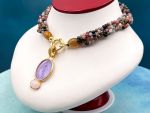 TAGLIAMONTE Designs (PN2939N) 925SS/YGP Venetian Cameo Statement Necklace*Venus*Reg.$600