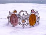 TAGLIAMONTE Designs (1580) 925SS,14K Venetian Cameo Bracelet *Limited Edition*Reg.$1000