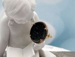 TAGLIAMONTE Designs (PN2614R) 925SS/YGP Venetian Cameo Ring *Sculptor*Size 7*Reg.$225