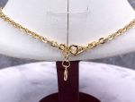 TAGLIAMONTE Designs (Q21119) 925SS/ YGP Magnesite Cameo Station Link Necklace *Terpsichore*