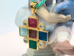 TAGLIAMONTE Designs (1171) 925SS/YGP Venetian Cameo Pendant*Reg.$300