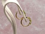 14K Yellow Gold Peridot Hoop Earrings (2803)*Reg.$180