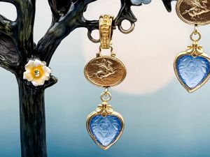 Tagliamonte (2271P) 925SS/YGP Cameo PENDANT ONLY *Pegasus *Reg.$165