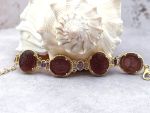 TAGLIAMONTE Designs (SH965B-AmyB) 925SS/YGP Venetian Cameo Bracelet *Cupid*Reg.$650
