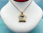 TAGLIAMONTE Designs (1997P) 925SS/ YGP Cameo Pendant *Pan Picnic*Reg.$250