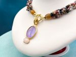 TAGLIAMONTE Designs (PN2939N) 925SS/YGP Venetian Cameo Statement Necklace*Venus*Reg.$600