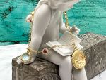 TAGLIAMONTE Designs (612) 925SS/YGP Cameo Charm Bracelet *Cupid,Moonface*Reg.$200