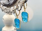 TAGLIAMONTE Designs (2225E) 925SS/YGP Venetian Cameo Earrings *Flora*Reg.$250