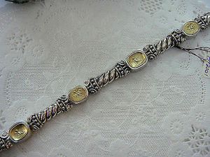 Tagliamonte Style by SAMUEL B *BJC* (936)  925 SS/18K Multi- Link Bracelet