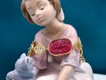 TAGLIAMONTE Designs (2295B) 925SS/YGP Venetian Cameo Bracelet *Aurora Chariot*Reg.$450