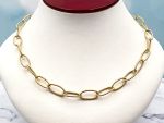 TAGLIAMONTE Designs (LD3509) 14K Oval, Twisted Link Necklace*BOLD*Reg.$1500