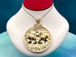 TAGLIAMONTE Designs (2218P) 925/YGP Cameo Pendant *Apollo*Reg.$400