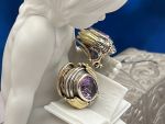 Lagos (1001) 925SS, 18K Amethyst Earrings*Caviar*Reg.$1250