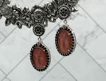 TAGLIAMONTE Designs (2050E) 925SS/Rhod. Venetian Intaglio Earrings *Pandora*Reg.$200