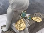 TAGLIAMONTE Designs (HQ127) 18K Venetian Cameo Earrings *Terpsichore Muse of Dance*Reg.$2140