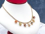 TAGLIAMONTE Designs (LD3511)14K Gemstone Charm Necklace*Reg.$1850