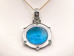 TAGLIAMONTE Designs (1840) 925SS/Rhodium Plate / 18K Cameo Pendant *Cavallo*Reg.$400