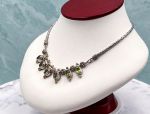 SAMUEL B *BJC* (AD3561N) 925SS, 14K Peridot Statement Necklace *Reg.$500