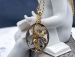 TAGLIAMONTE's Designs (LD3525) 14K Gold Cameo Enhancer Pendant *Cupid*Reg.$1000