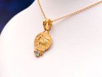 TAGLIAMONTE Designs (1900) 925SS/YGP Cameo Pendant *Aurora*Reg.$200