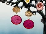 TAGLIAMONTE Designs (2306E) 925SS/YGP Venetian Cameo Earrings *Chimera*Reg.$280