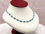 TAGLIAMONTE Designs (LD3549-S.B.Turquoise)14K Gemstone By the Inch Necklace*Reg.$1895