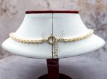 TAGLIAMONTE Designs (SH620N) 925/YGP Cameo & FW Pearl Necklace *Poseidon*Reg.$200
