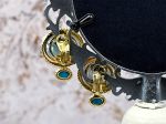 TAGLIAMONTE Designs (SH969E-Turq) 925SS/YGP Venetian Cameo Earrings *Cupid*Reg.$350