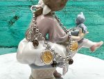 TAGLIAMONTE (521) 925SS 14K Cameo Charm Bracelet *Smokey Quartz*Reg.$500