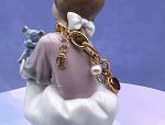 TAGLIAMONTE Designs (1936) 925SS/YGP Venetian Cameo Charm Bracelet*Reg.$325