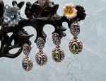 SAMUEL B *BJC* (59555E.BT,59555E.PE) 925SS/18K Peridot/Blue Topaz Earrings *Reg.$185
