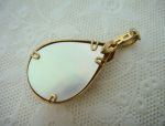 14K Yellow Gold Mabe Pearl Pendant (1089)*Reg.750
