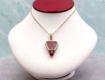 TAGLIAMONTE Designs (1667) 925SS/YGP Jasper Cameo Pendant *Medusa*Reg.$250