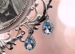 SAMUEL B *BJC* (59863E.SLBT) 925SS Blue Topaz Earrings *Reg.$165*