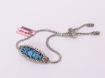 SAMUEL B *BJC* (58039B) 925SS Snake Link Bracelet *Blue Topaz*